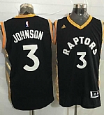 Toronto Raptors #3 James Johnson Black Gold Stitched NBA Jersey,baseball caps,new era cap wholesale,wholesale hats